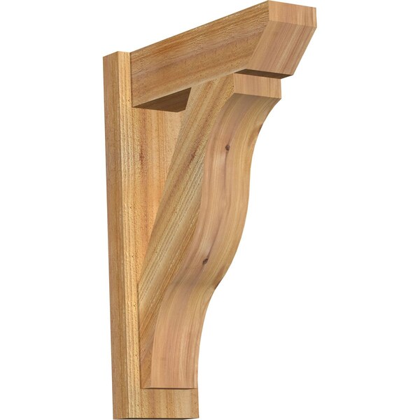 Ekena Millwork Funston Slat Rough Sawn Outlooker, Western Red Cedar, 6"W x 18"D x 26"H OUT06X18X26FST06RWR - main